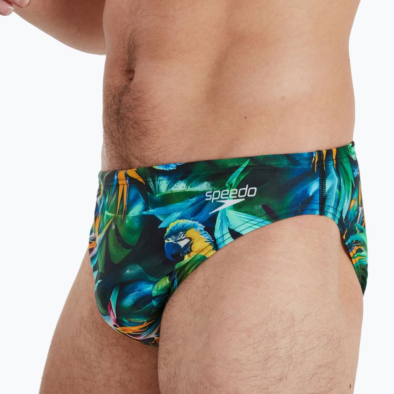 Men's Speedo Escape 5cm Brief swim briefs green 68-13452G676 3