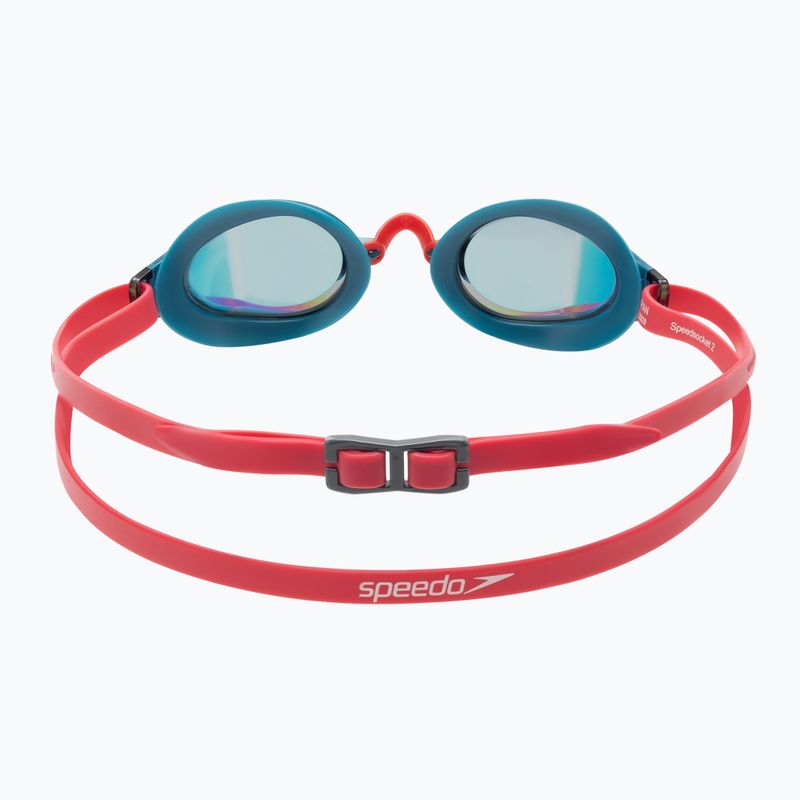 Speedo Fastskin Speedsocket 2 Mirror swim goggles phoenix red/nordic teal/fire gold 68-10897H216 5