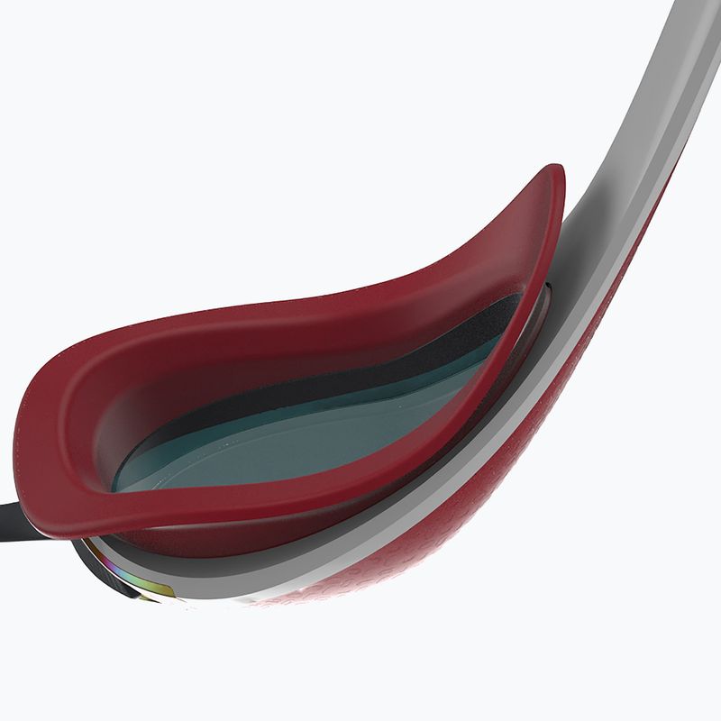 Speedo Fastskin Pure Focus Mirror white/phoenix red/usa charcoal swim goggles 68-11778H224 9