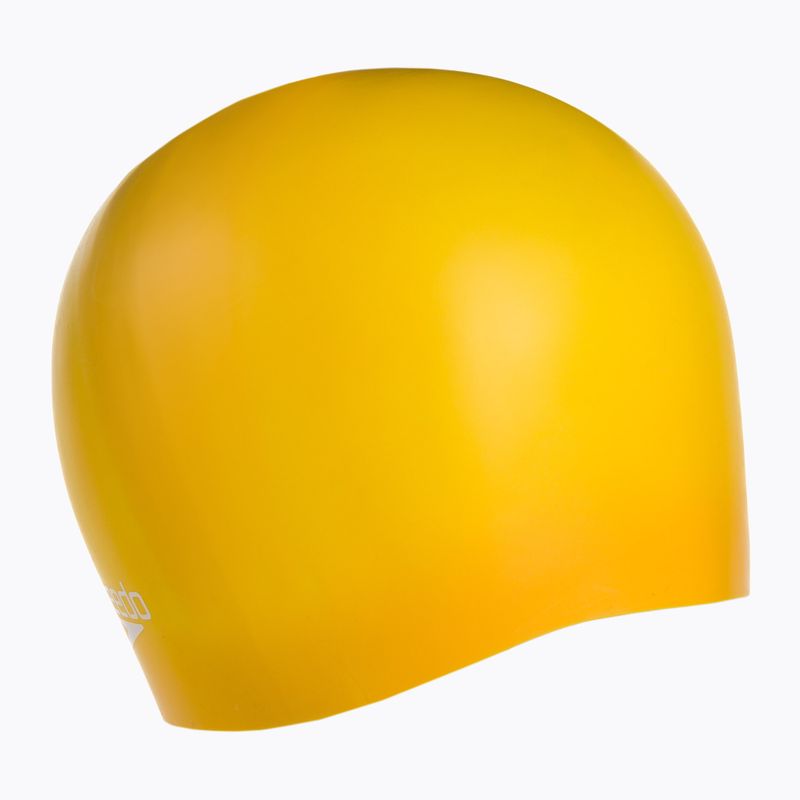 Speedo Plain Moulded Silicone swimming cap yellow 68-70984