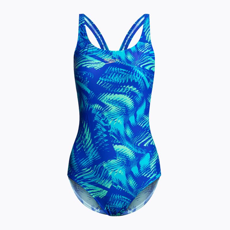 Speedo women's one-piece swimsuit Allover Powerback blue 68-06187