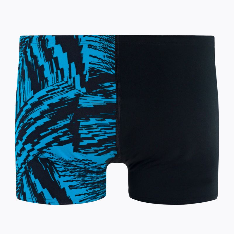 Men's Speedo Allover V-Cut Aquushort swim boxers D812 black 68-09734D812 2