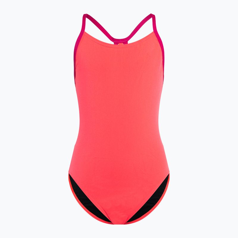 Speedo Lane Line Back Solid pink 68-13441 children's one-piece swimsuit