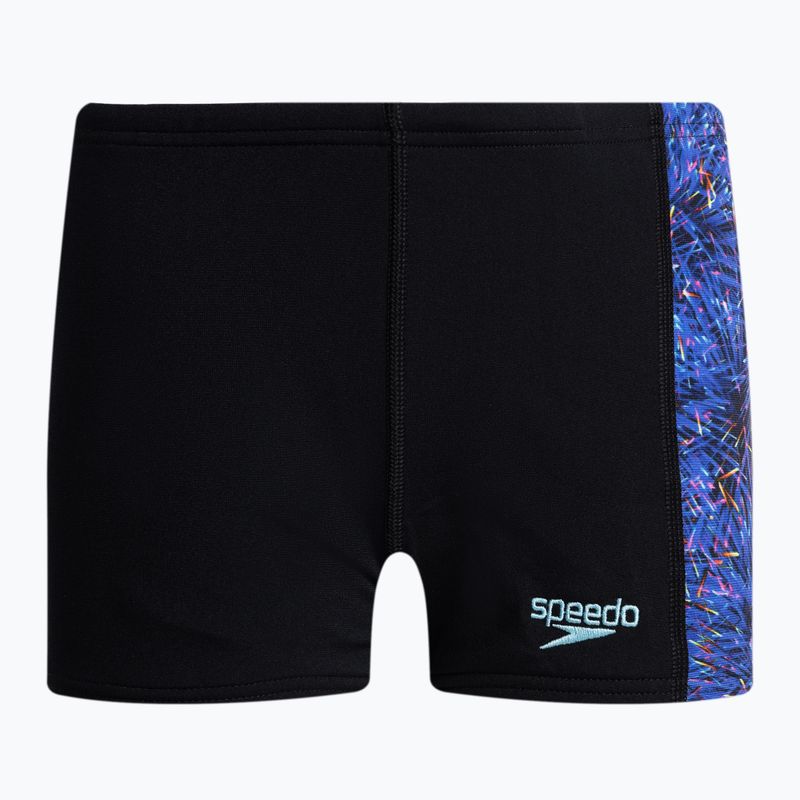 Speedo Digital Allover Panel Aquashort children's swim trunks black 68-09530
