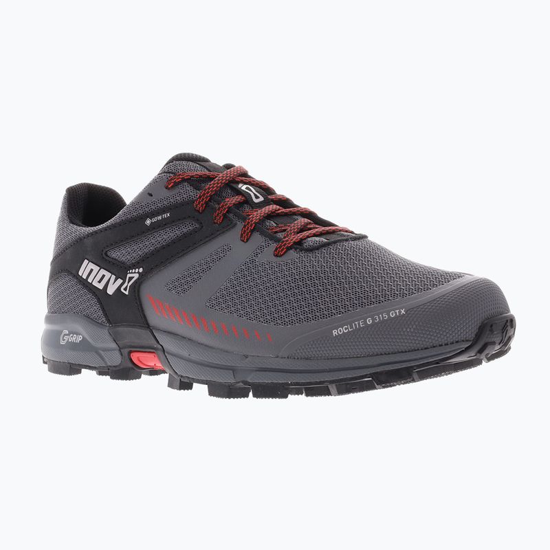 Men's running shoes Inov-8 Roclite G 315 GTX V2 grey/black/red 11