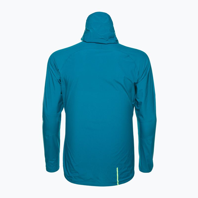 Men's running jacket Inov-8 Stormshell FZ V2 blue 2