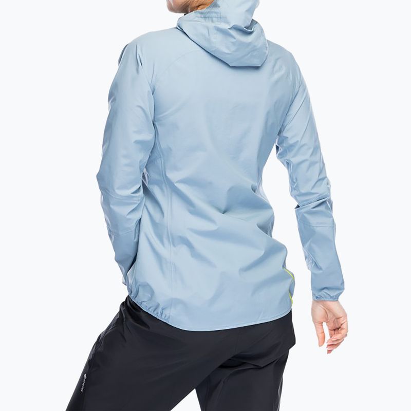 Women's running jacket Inov-8 Stormshell FZ V2 blue grey 4