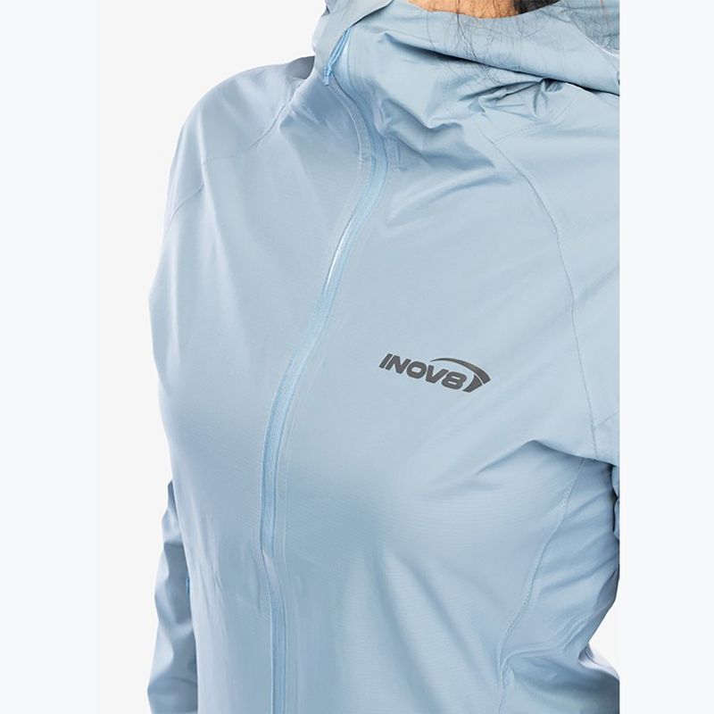 Women's running jacket Inov-8 Stormshell FZ V2 blue grey 9