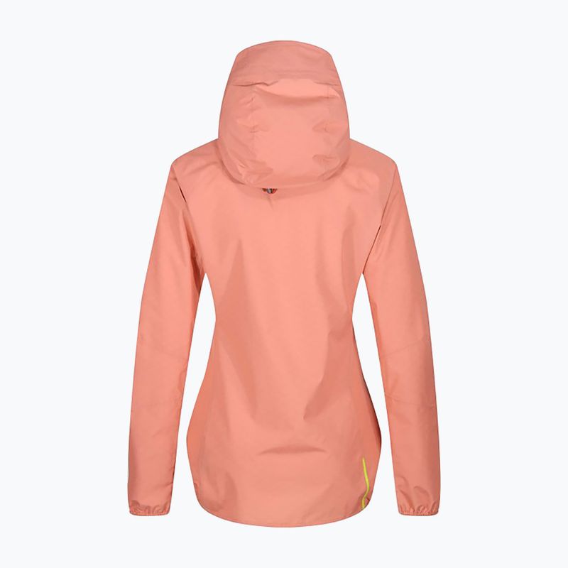 Women's running jacket Inov-8 Stormshell FZ V2 coral 3