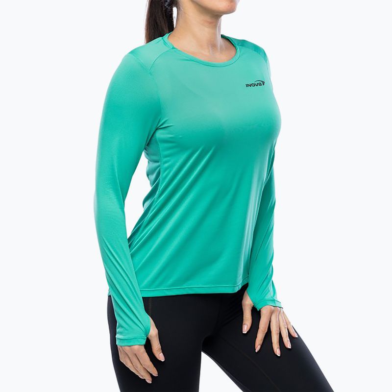 Women's Inov-8 Performance aqua/dark aqua running longsleeve 3