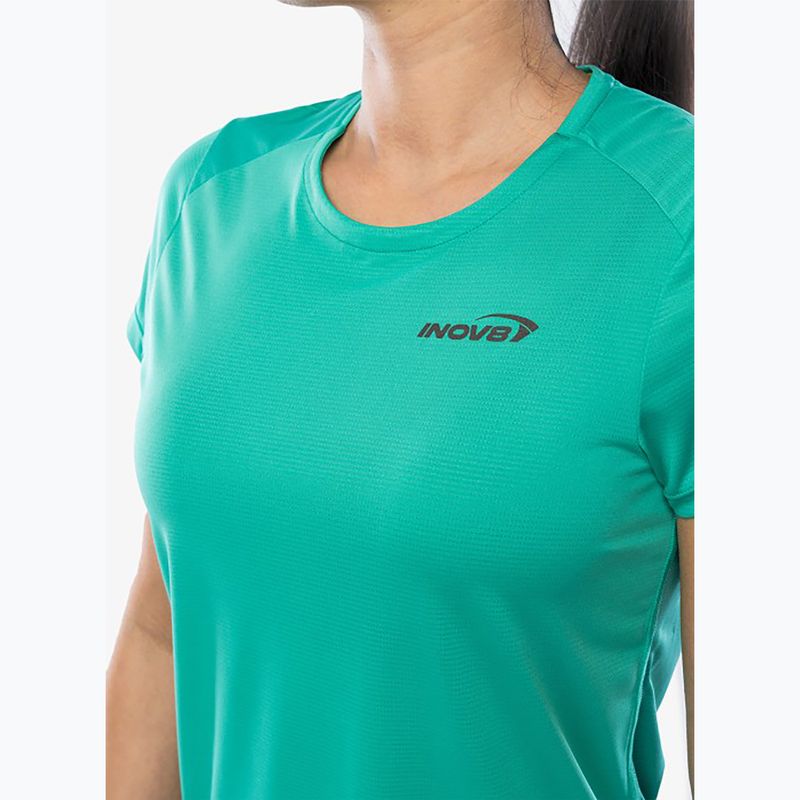 Women's Inov-8 Performance aqua/dark aqua running shirt 4