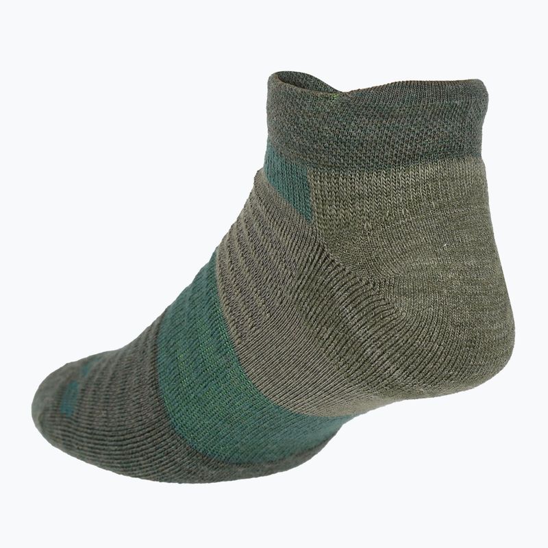 Inov-8 Merino Low dark green/melange running socks 4