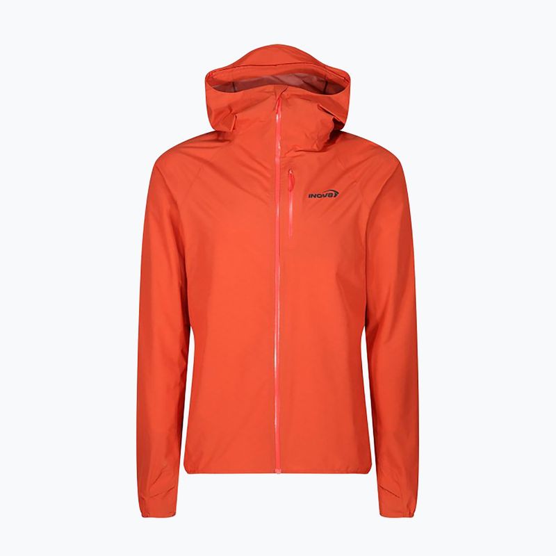 Men's Inov-8 Stormshell FZ V2 fiery red running jacket