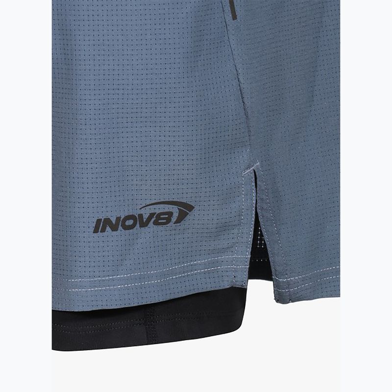 Men's Inov-8 TrailFly Ultra 7" 2in1 slate running shorts 5