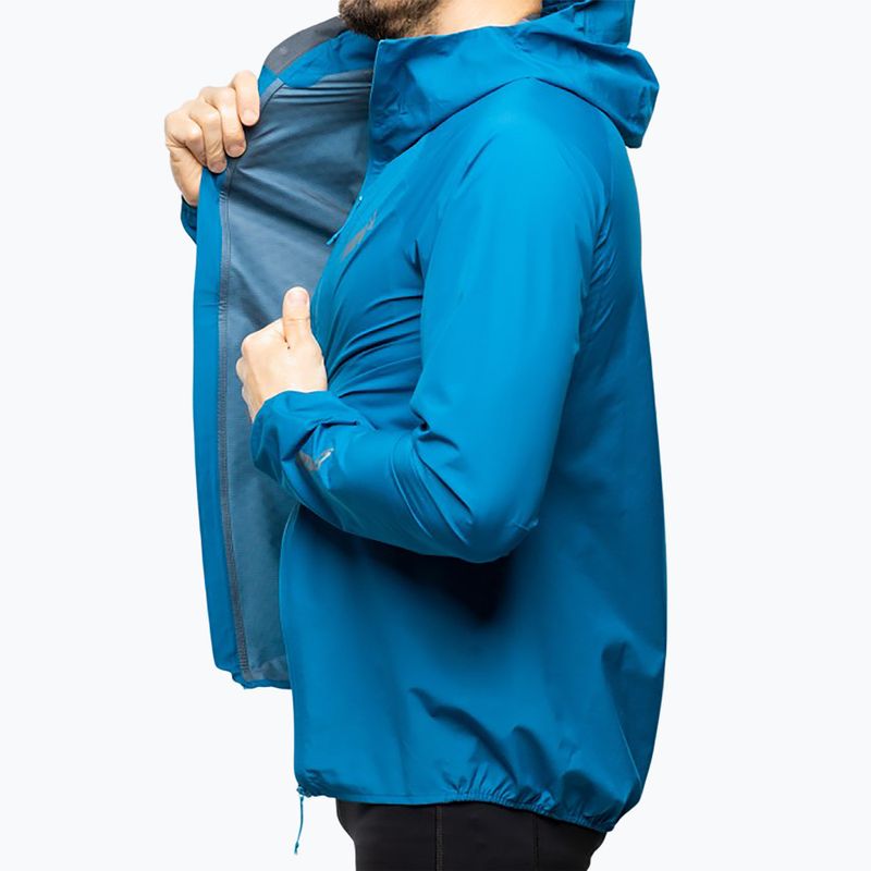 Men's running jacket Inov-8 Stormshell FZ V2 blue 6