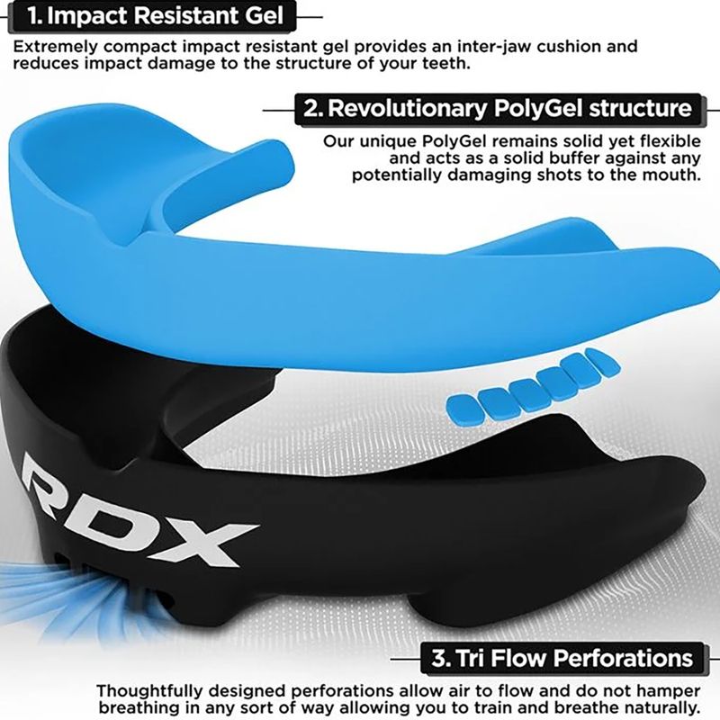 Children's mouthgard RDX Mouth Junior blue 2