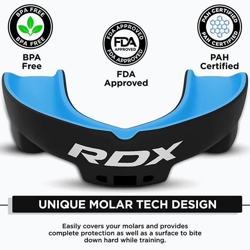 Children's mouthgard RDX Mouth Junior blue 3