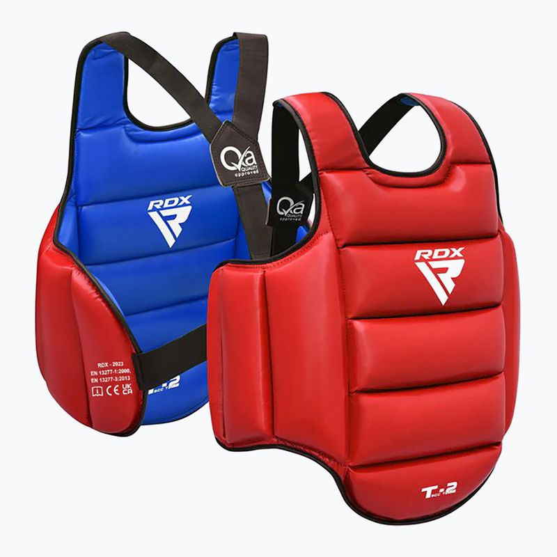 RDX SCC-T2 Karate Chest Guard red/blue 4
