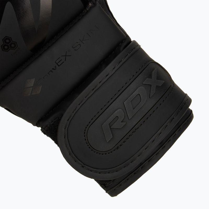 RDX T15 Noir Hybrid matte black grappling gloves 5