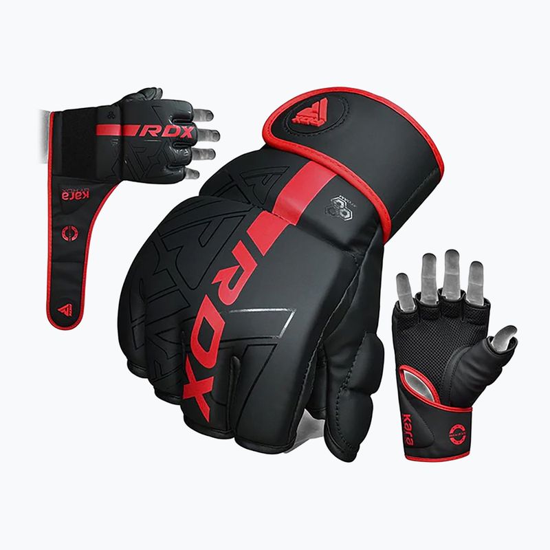 RDX Grappling Gloves F6 matte red 7