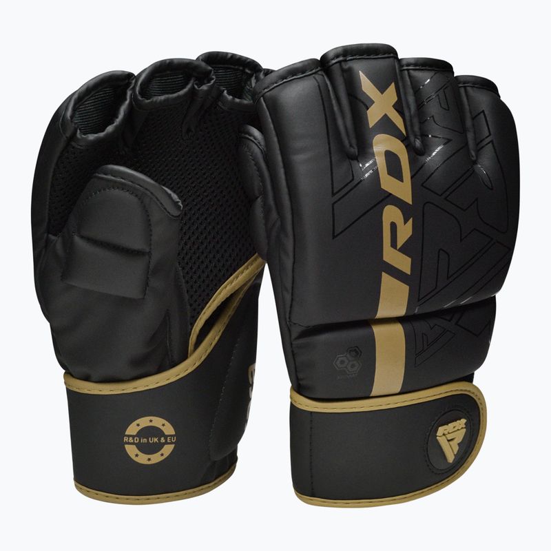 RDX Grappling Gloves F6 golden 2