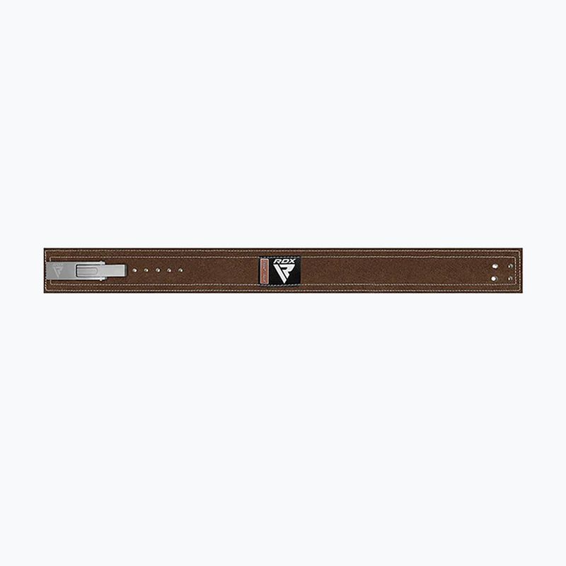 RDX Pro Liver Buckle Lth brown weightlifting belt 4