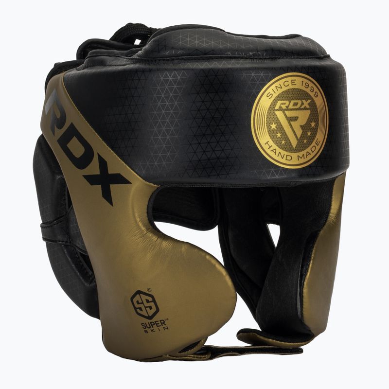 RDX L1 Mark Pro Cheek Boxing Helmet Training Head Guard golden