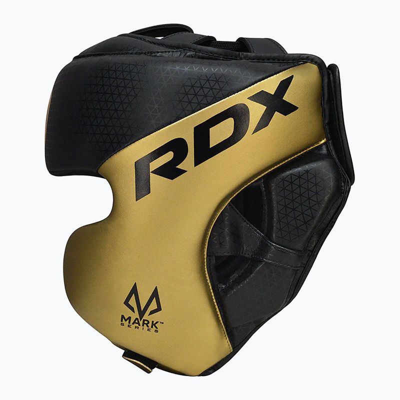 RDX L1 Mark Pro Cheek Boxing Helmet Training Head Guard golden 2