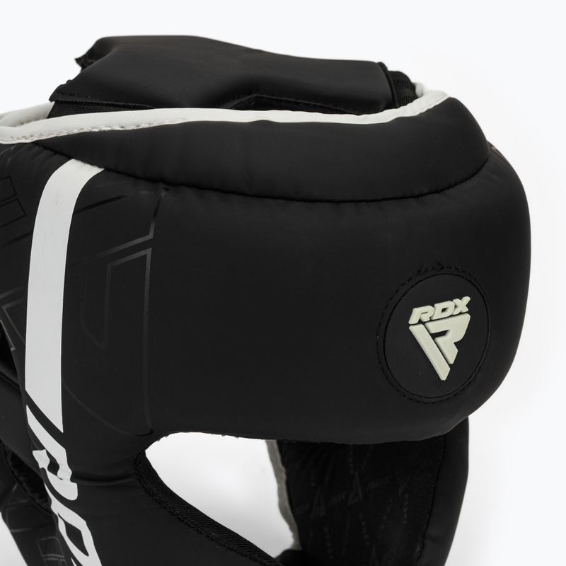 RDX F6 Kara Head Guard white boxing helmet 4