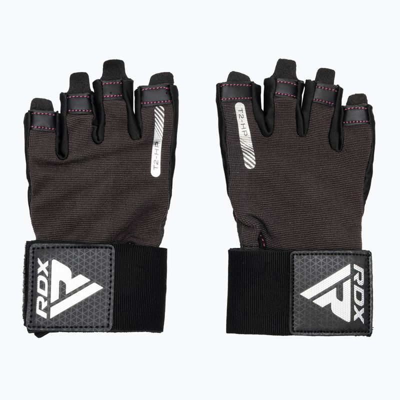 RDX T2 Half pink training gloves 2