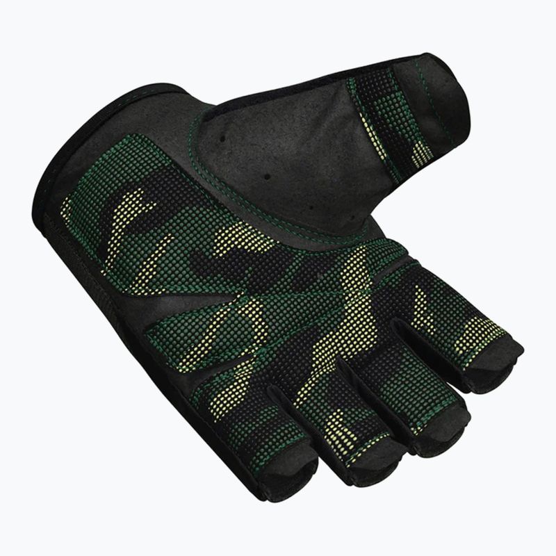 RDX T2 Half army green training gloves 2