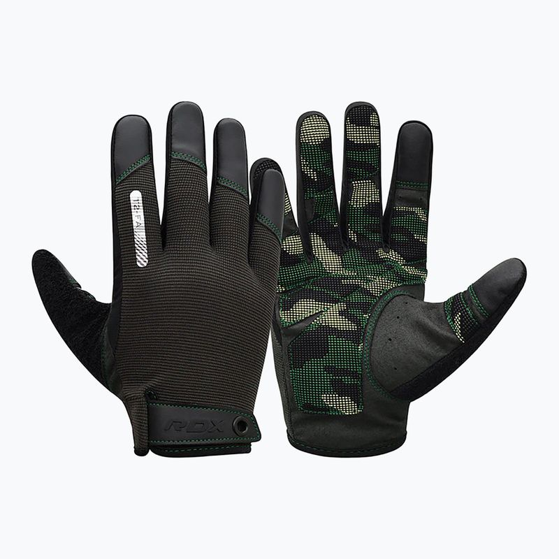 RDX T2 Touch Screen Friendly Full Finger Gym Gloves army green training gloves