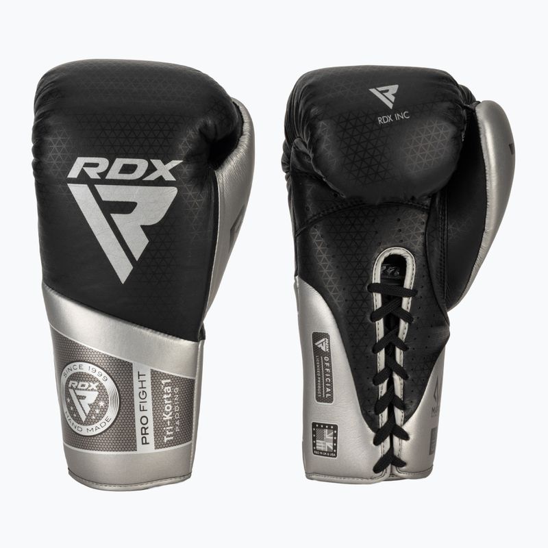 RDX K1 Mark Pro Fight Boxing gloves silver