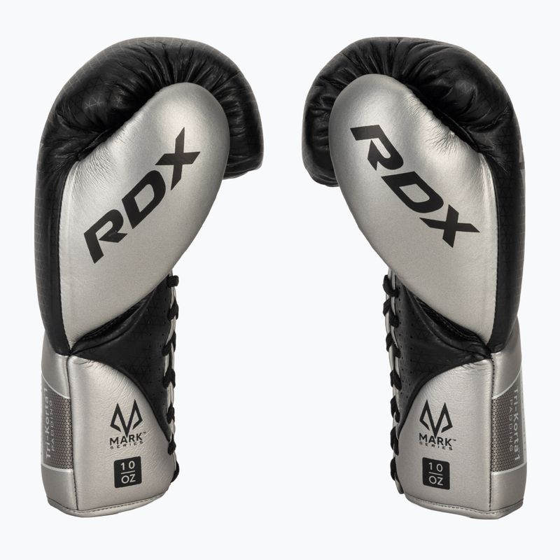 RDX K1 Mark Pro Fight Boxing gloves silver 4