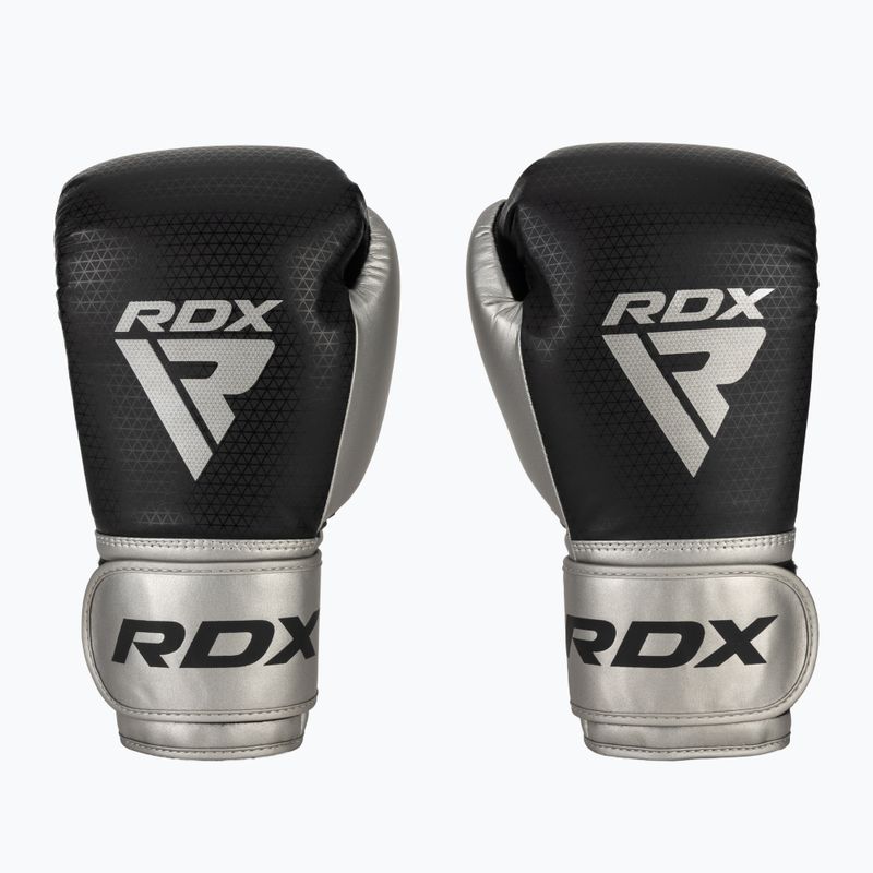 RDX L2 Mark Pro Sparring Boxing Gloves Hook & Loop silver 2
