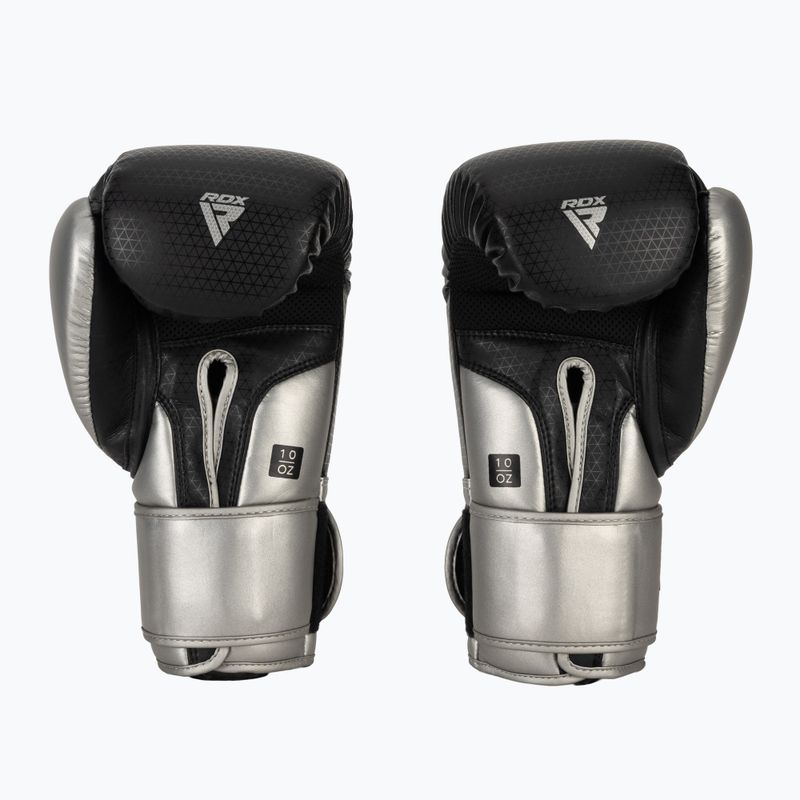 RDX L2 Mark Pro Sparring Boxing Gloves Hook & Loop silver 3