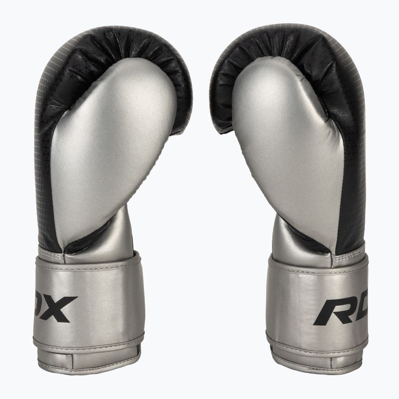 RDX L2 Mark Pro Sparring Boxing Gloves Hook & Loop silver 4