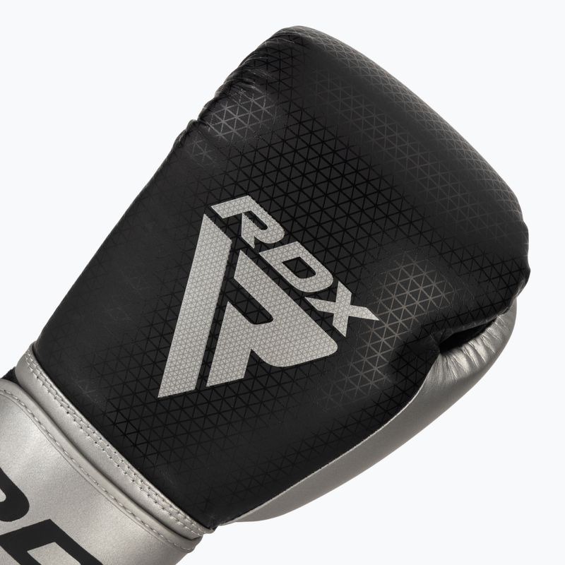 RDX L2 Mark Pro Sparring Boxing Gloves Hook & Loop silver 5