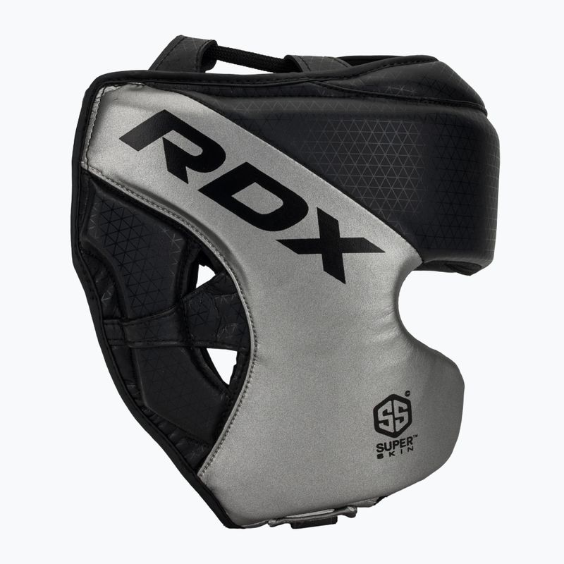 RDX L1 Mark Pro Cheek Boxing Helmet Training Head Guard silver 2