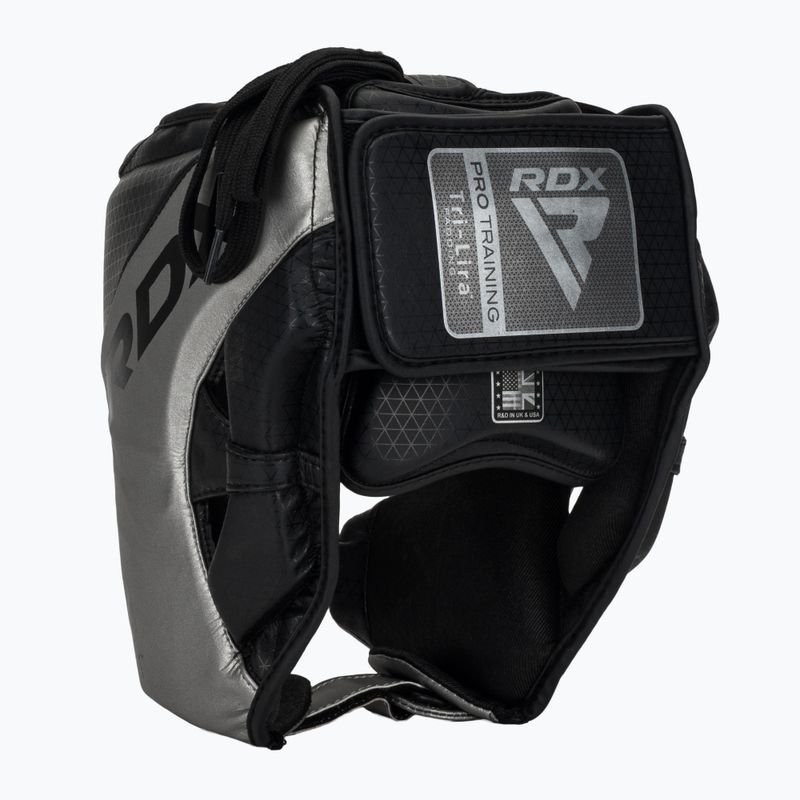 RDX L1 Mark Pro Cheek Boxing Helmet Training Head Guard silver 3