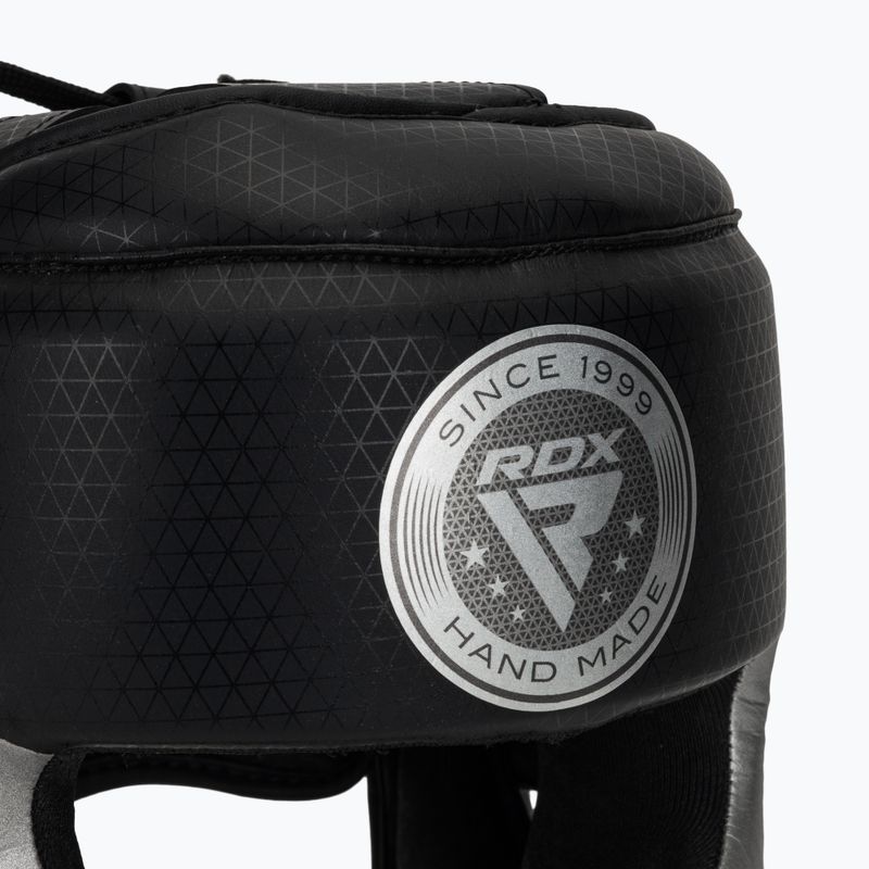 RDX L1 Mark Pro Cheek Boxing Helmet Training Head Guard silver 4