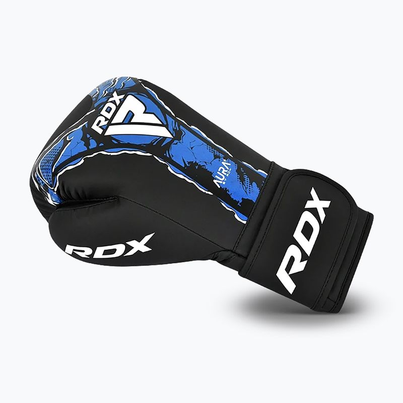 Boxing gloves RDX Boxing New Aura F17 black/blue 3