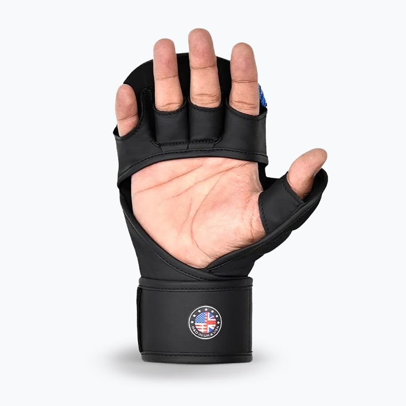 MMA gloves RDX Grappling Shooter New Aura F17 black/blue 3