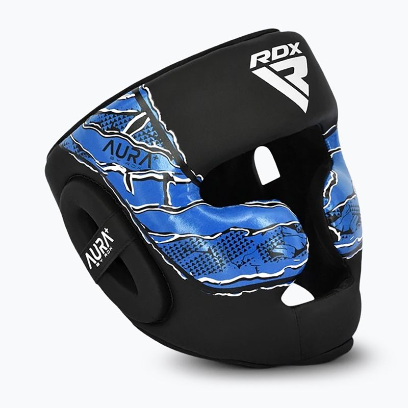 Boxing helmet RDX New Aura F17 Head black/blue 2