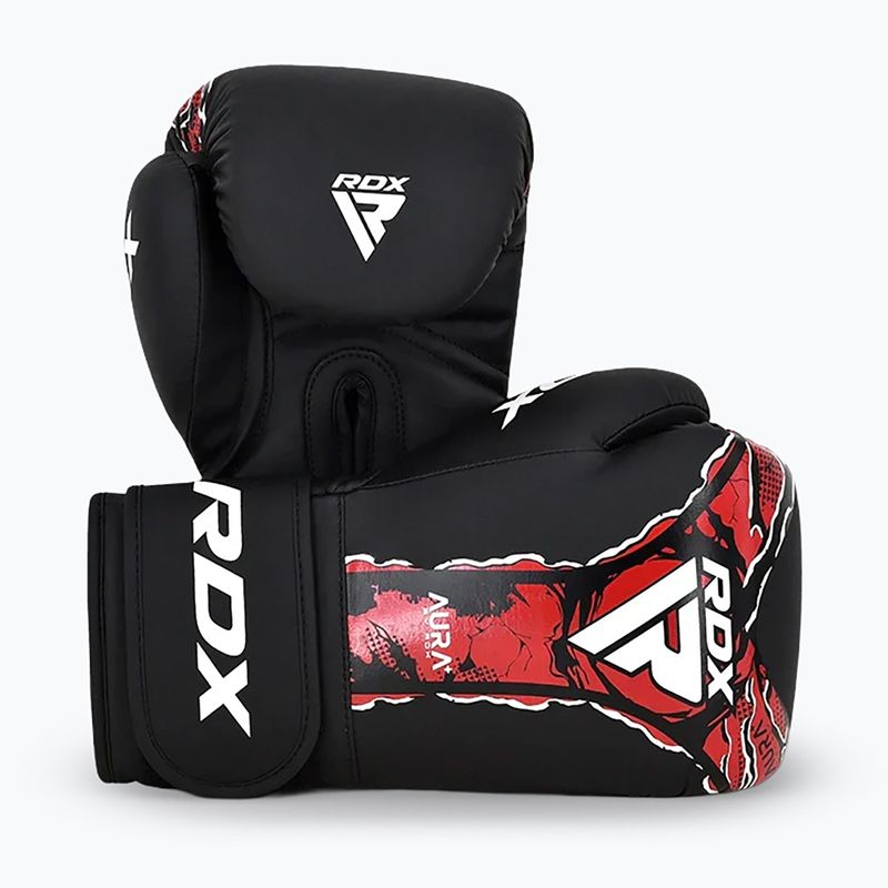Boxing gloves RDX Boxing New Aura F17 black/red 2