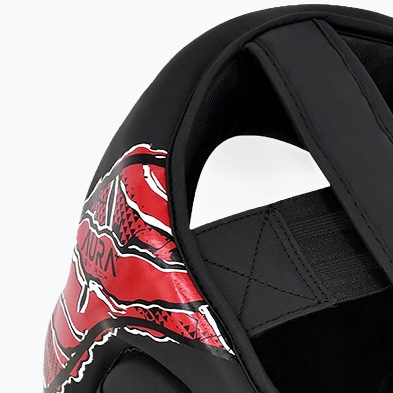 Boxing helmet RDX New Aura F17 Head black/red 6
