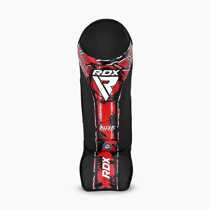 Shin and foot guards RDX Instep New Aura F17 Shin black/red 4