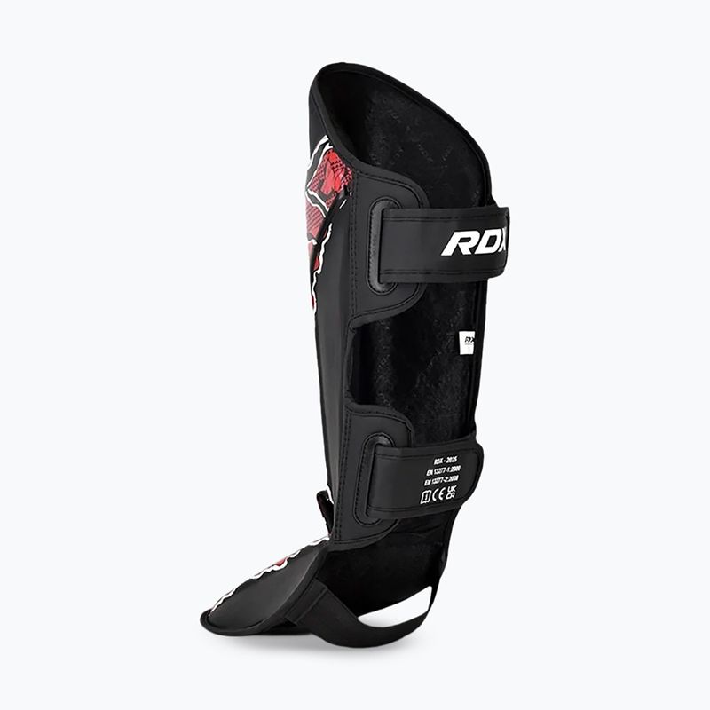 Shin and foot guards RDX Instep New Aura F17 Shin black/red 5