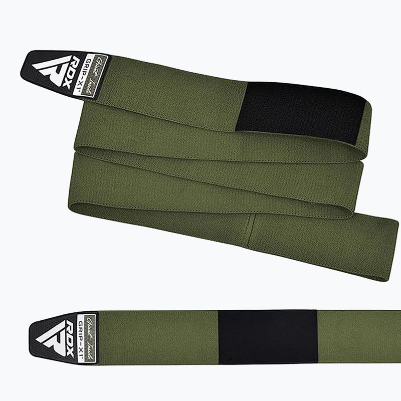 RDX Compression Elasticated Knee Wrap army green 3