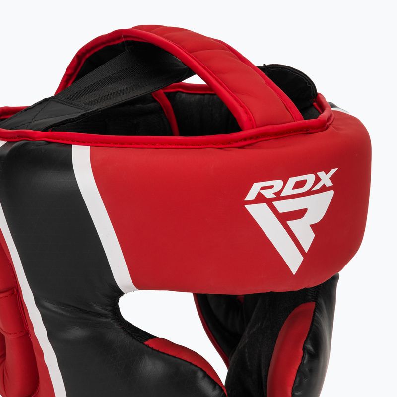 RDX Head Guard Aura Plus T-17 red boxing helmet 4